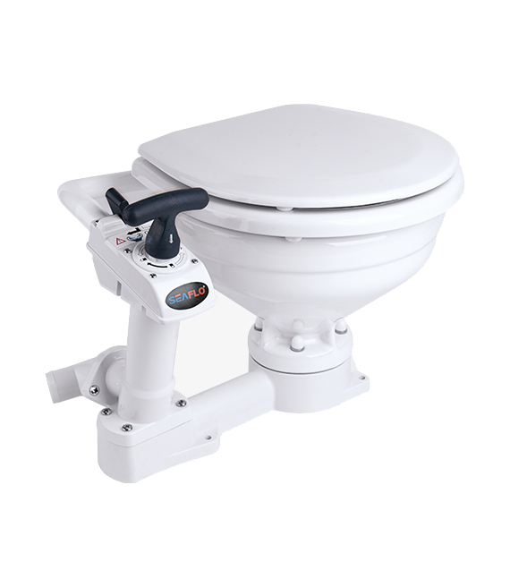 SEAFLO Manually Operated Marine Toilet