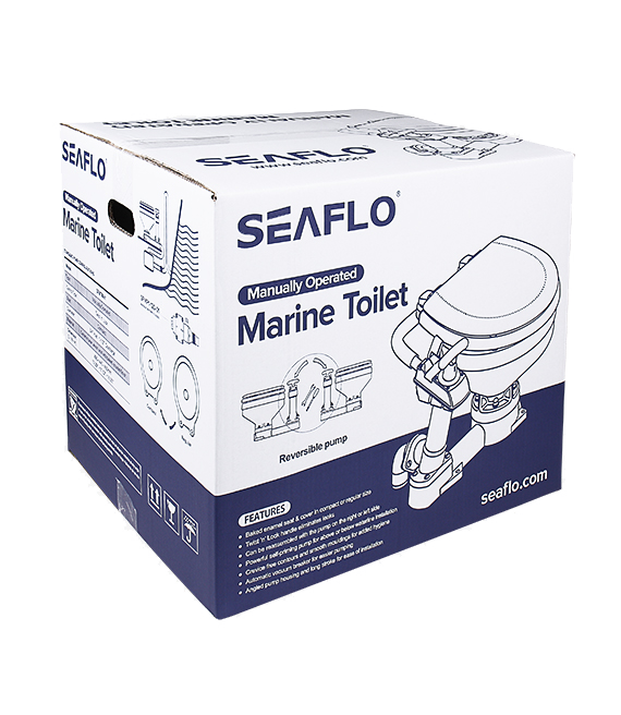 SEAFLO Manually Operated Marine Toilet