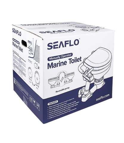 SEAFLO Manually Operated Marine Toilet