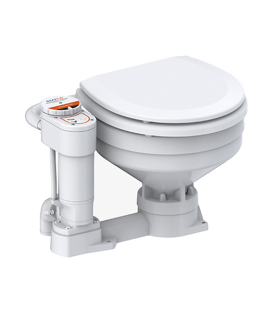 SEAFLO Electric Conversion Marine Toilet 12V/24V – Self-Priming Macerator Flush Kit